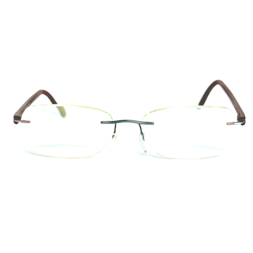 Silhouette 5379‎ 40 6055 Rimless Eyeglasses Frames Brown Austria 19 135 22521